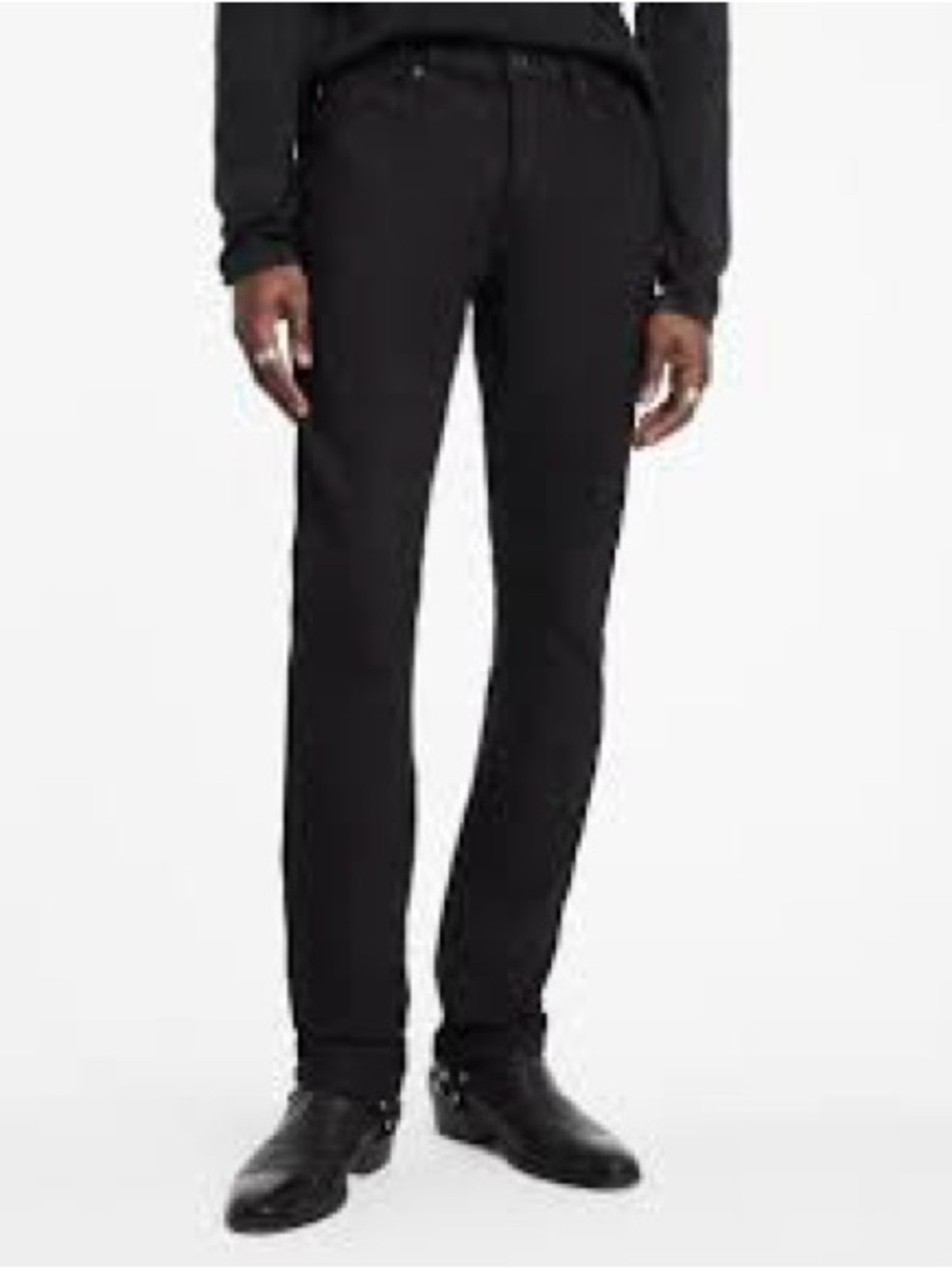 John Varvatos Men’s Size 31”x31” Black Bowery Slim Stretch Jeans Casual Pants